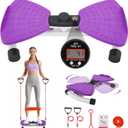 Waist Twister Machine Exercise, Ab Twister Board with LED Digital Display Track Time, Reps, 330 lbs Capacity Calories Noiseless Waist Twisting Fitness Tool with Resistance Bands And Elastic Bands
