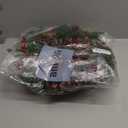 20 Inch Pre-Lit Christmas Wreath, Lighted Christmas Wreaths for Front Door Timer 8 Modes 30 Warm White&Colored Changing Lights 4 Pine Cones 12 Red Berried Xmas Wreath for Home Door Wall Indoor Outdoor