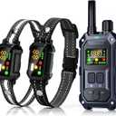 BLACKDOG Military Dog Shock Collar 2 Dogs (5-150lbs) - 4200ft Dog Training Collar with Remote, 4 Training Modes, Flashlight&Strobe, 90-Day Battery, IP67 Waterproof Dog E Collar for All Breeds (Blue)