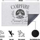 Camping Door Mat, Campfire Camper Doormat for RV Cabin Home Outdoor Indoor Entrance, Camping Welcome Mats for Front Door Porch Outside Entryway, 17x30 Inches (Travelling03)