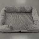 EHEYCIGA Orthopedic Dog Beds for Large Dogs, Waterproof Memory Foam Large Dog Bed with Sides, Non-Slip Bottom and Egg-Crate Foam Pet Couch Bed with Washable Removable Cover, Grey (41.0"L x 27.0"W x 6.5"Th)