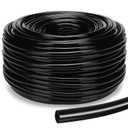 200 ft 5/16 Inch Drip Irrigation Tubing Blank Distribution Tubing Black Garden Watering Tube Line 0.42" OD x 0.30" ID for Irrigation System