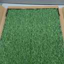 Dog Grass Pad with Tray, 23''X17'' Small Artificial Turf Grass Potty, Reusable Puppy Pee Pads for Dogs, Portable Dog Litter Box for Indoor/Outdoor Potty Training Toilet