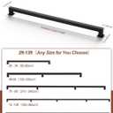 4FT Square Tube Handrails for Indoor Stairs,Black Metal Staircase Handrail 500LBS Load,Industrial Pipe Stair Safety Rails for Seniors,Kids,Pregnant,Rust-Resistant Stair Railing for Loft,Porch,Deck