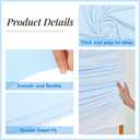 4FT Wedding Arch Cover - Spandex Fitted Round Top Arch Backdrop Stand Cover for Wedding Ceremony, Birthday Party, Banquet Decoration, Blue