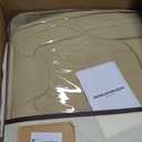 FREESOO Front Car Seat Covers - Luxury Breathable Waterproof Faux Leather Car Seat Cushion Protector with Lumbar Support, Universal Fit for Most 5 Seats Vehicles, Sedans, Hatchbacks, and Trucks, Beige