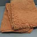 OLANLY Dog Door Mat for Muddy Paws 59x20, Absorbs Moisture and Dirt, Absorbent Non-Slip Washable Doormat, Quick Dry Chenille Mud Mat for Dogs, Entry Indoor Entryway Carpet for Inside Floor, Peach