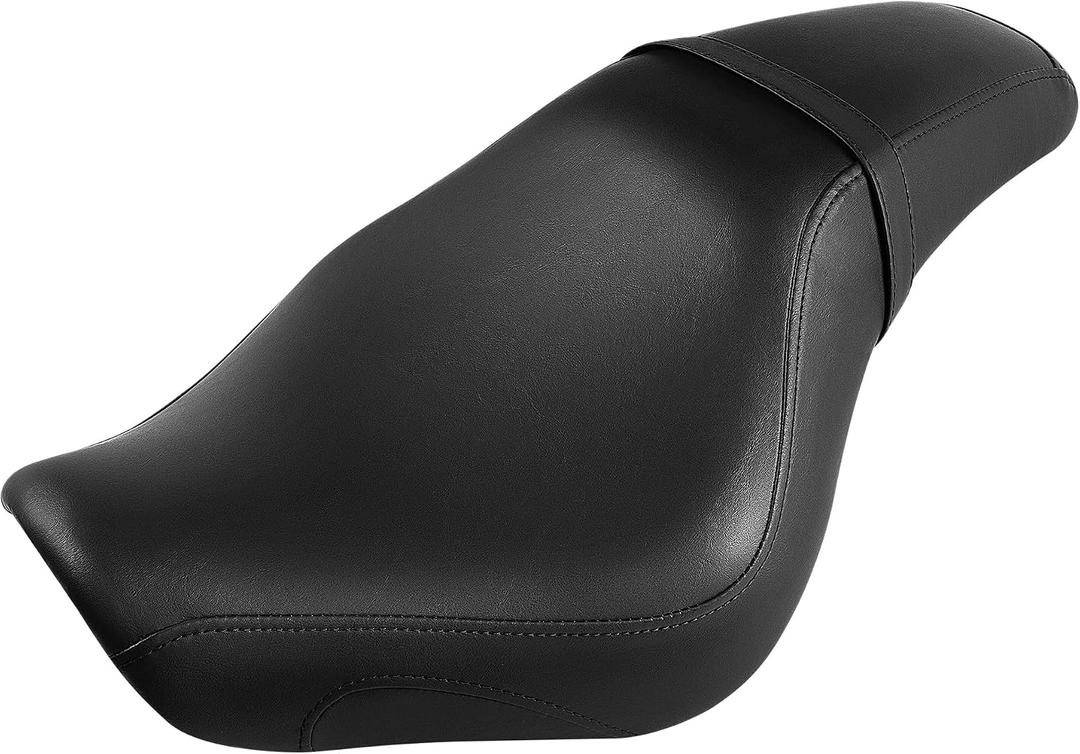 VASTMT One-Piece Rider Passenger Seat Compatible with Honda Shadow Spirit & Phantom VT750 C2/C2B 2007-2023(Black Stitching,Diamond Pattern)