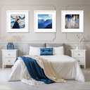 THREELOVE 24x24 Frame White, Display Picture 20x20 with mat or 24x24 Without mat, Photo Poster Picture Frame Wall Mounting Home Decor, 3 PCS
