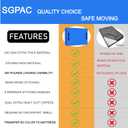 SGPAC Heavy Duty Mattress Bags for Moving and Storage,Extra Thick California King Mattress Storage bag,Mattress Cover for Moving with Reinforced Handles and Zipper Closure,Made of New Material