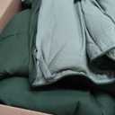 HIG 3pc Green Down Alternative Comforter Set Queen Size - All Season Reversible Comforter with Two Shams - Quilted Duvet Insert with Corner Tabs - Box Stitched - Breathable, Soft, Fluffy
