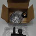 Westbrass A105QR-62 Round Lever 1/4-Turn Angle Stop 1/2" Copper x 3/8" Compression, Matte Black