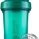 2 x BlenderBottle Classic V2 Shaker Bottle Perfect for Protein Shakes and Pre Workout, 20-Ounce, Emerald Green