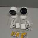 Tapo 2K Indoor/Outdoor Wired Security Camera - Works as a Baby Monitor & Pet Camera, Person/Motion/Baby Cry Detection, 2-Way Audio, Siren, Subscription-Free SD Storage or Optional Cloud, C113 (2-Pack) (White)