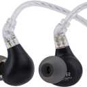 Linsoul BLON BL03 II in Ear Monitor, 10mm Dual-Chamber Dynamic Driver IEM, Wired HiFi Earbuds with Detachable 2Pin Cable for Musician Audiophile (4.4mm Without Mic, Black)