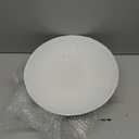 White Resin Decorative Bowl for Boho Modern Home Decor, 11.2" Large Elegant Pedestal Kitchen Fruit Bowl/Key Holder/Potpourri for Entryway Table, Coffee Table, Dining Room,Table Centerpiece Bowl