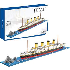 KLMEi Titanic Architecture Set Micro Building Blocks Model Kit for Adults, Age of 14+ 1872 Pieces