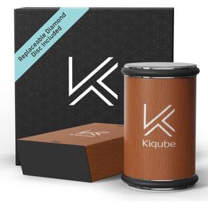 Kiqube Rolling Knife Sharpener Kit with Diamond Discs – Precision Knife Sharpener Roller with 15° & 20° Angles – Magnetic Rolling Sharpener for Knives for Razor-Sharp Edges – Chef Gift Set