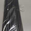 Jondow Stainless Steel Canopy Bed Frame Queen Size, Sturdy Post Poles Thicken Queen Size Canopy Frame for Metal Bed Wood Bed Bedroom Decor, Black (Black-plastic Connectors)