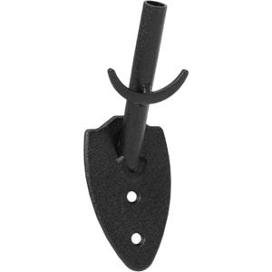 Skull Hooker Powder-Coated Steel Big Game Hook Flush Display Wall Mount, Mounts Bear, Deer & Antelope Specie Skulls (One Size, Black)