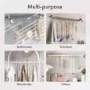 AmazerBath Shower Curtain Hooks, Nickel Shower Curtain Hooks Rust Proof, Non-Slip Simple Double Hook Shower Curtain Hooks for Shower Curtain, Sturdy Shower Curtain Rings, 12Pcs