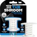 TubShroom Tub Drain Hair Catcher Strainer, White  Drain Protector and Hair Catcher for Bathroom Drains, Fits 1.5  1.75 Bathtub and Shower Tub Drains
