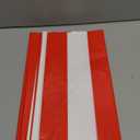 Kesfey 5 Packs Red and White Horizontal Striped Tablecloth 54 x 108 Inch Carnival Circus Theme Party Table Cloths Decorations Waterproof Rectangle Red Striped Tablecover for Picnic Birthday Party