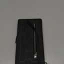 UEEBAI Wallet Case for iPhone 6 Plus iPhone 6S Plus, Retro 9 Card Slots Zipper Pocket Handbag Case PU Leather Magnetic Closure Kickstand with Wrist Strap TPU Flip Case - Black