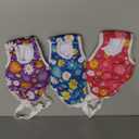 3 Pack Washable Female Dog Diaper Onesie Sanitary Pantie with Adjustable Suspender, Reusable Fixed Doggie Diapers, Super Absorbent Leakproof for Small Medium Large Dog in Heat Cycle M (Medium(10"-16" Waist))