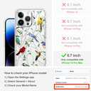 MOSNOVO Case for iPhone 14 Pro Max, [Buffertech 6.6ft Military-Grade Drop Protection] [Anti Peel Off Tech] Clear TPU Bumper Phone Case Cover Design - Wild Bird