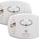 FIRST ALERT Carbon Monoxide Detector, No Outlet Required, Battery Operated, CO400, White, 2 Count (Pack of 1)