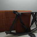 VECELO High Back Nursery Rocking Chair with Foot Rest, Teddy Upholstered Reclining Glider Rocker, Comfy Armchair Padded Seat Removable Side Pockets for Living Room, Bedroom, Balcony (Dark Brown)