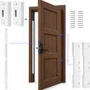 5-Piece Door Frame Reinforcement Kit, Anti Kick in Door Security, White