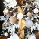 Sea Team 16-Pack Flocked Velvet Christmas Tree Ball Ornaments Set, Decorative Hanging Baubles, Shatterproof Plastic Decorations for Xmas Tree, Wreath, Garland, 80mm/3.15 Inches, Baking Time