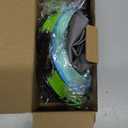 Vvinca Kids Goggles with Comfort Fabric Strap, Kids Swim Goggles Wide View Anti-Fog/UV No Leaking Swimming Goggles for 3-14 (01-green & Blue)