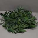 Ling's moment Italian Ruccus Greenery Stems Artificial Plants, 4Pcs 12" Tall Fake Branches Greenery, Realistic Texture Hanging Plant for Home Decor Wedding Bouquets Table Centerpieces, Room/Office