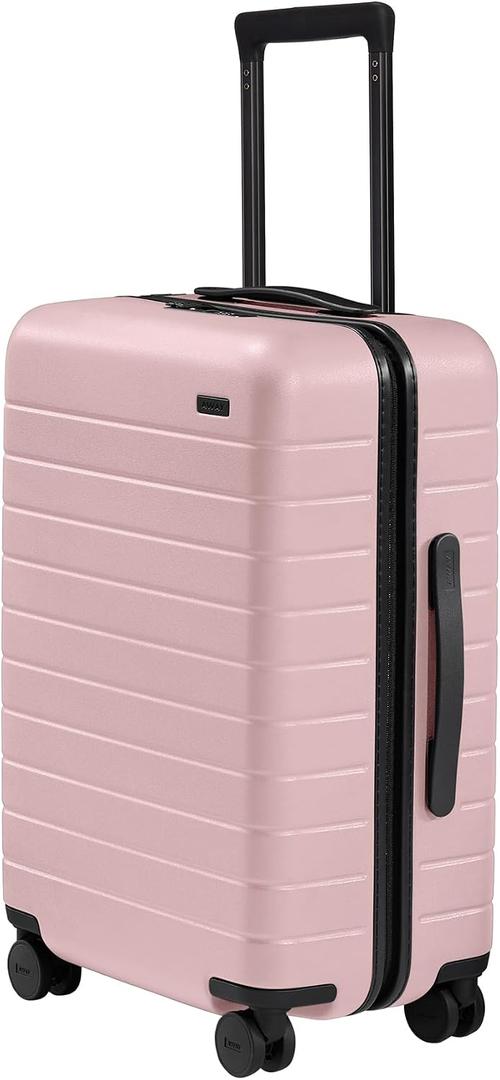 Away Bigger Carry-On Luggage, Lightweight Hardside Large Suitcase with Spinner Wheels, TSA Lock, Airline Approved, Blush Pink, The Bigger Carry-On