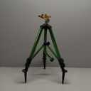 Triumpeek Impact Sprinkler on Tripod Base with Stakes, 360 Degree Large Area Coverage Irrigator with Extension Legs, Adjustable Brass Sprinkler Head Nozzle and 3/4" NH Inlet Hose Connection (1)