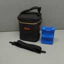Mancro Breastmilk Cooler Bag Travel, Fits 4 Baby Bottles Up to 9 Ounce, Baby Bottle Bag with Ice Pack, Insulation Breast Milk Cooler Travel, Black