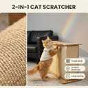 L-Shaped Cat Scratcher, Safa Vertical Cat Scratching Board for Indoor Cats, Armrest for Sofas and Cat Rest