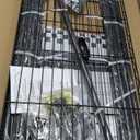 P6C Rolling Clothes Rack with Cover, Covered Clothing Racks Heavy Duty, Portable Closet for Hanging Clothes, Garment Racks on Wheels, Black Closet Rack with Black Cover, Max Load 365LBS