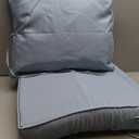 Outdoor Patio Chair Cushions Set 22 L X 22 W X 4 H Waterproof & Fade Resistant Deep Seat and Back Cushions with Removable Covers Outdoor Seat Cushion Set for Chairs and Sofas