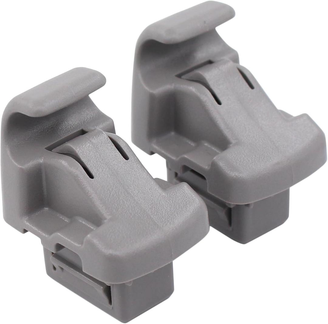 MOTOKU Set of 2 Grey Sunvisor Sun Visor Holder Clips for Subaru Ascent 2019-2022 Crosstrek 2013-2017 Impreza 2008-2016 Legacy Outback 2010-2022