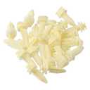 3 x Door Panel Retainer Clips, 50-Pack, Compatible with GM Chevrolet GMC Trucks SUV, White Plastic, 15545202