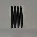 6 Inch 4Pcs 3D Carbon Fiber Texture Car Door Edge Protector Trim Strip Anti-Scratch and Anti-Collision Side Door Protectors Vehicle Exterior Accessories Sticker Black