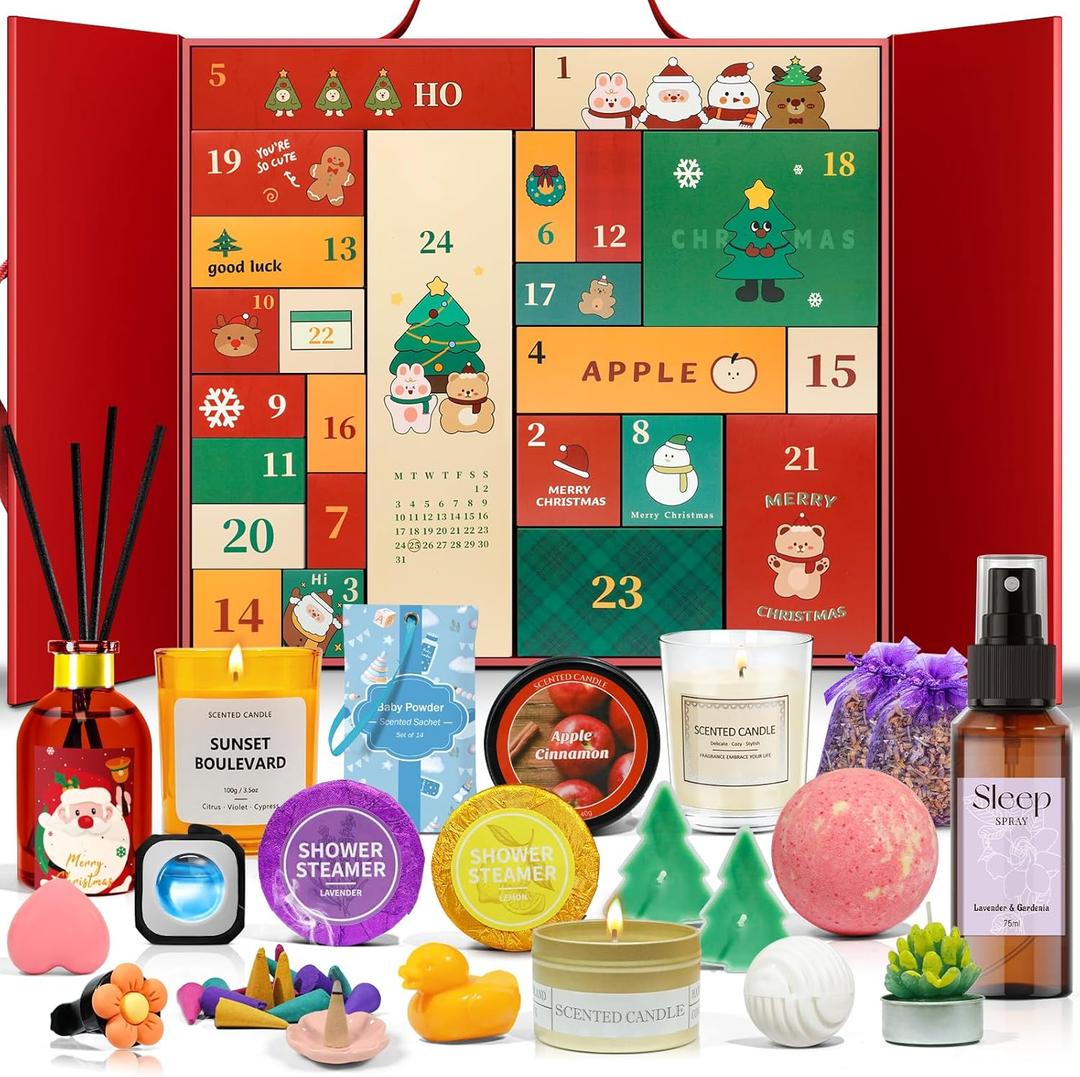 SCENTORINI Candle Gifts Box, Scented Candles, 24 Scents Home Fragrance Gifts Box, Home Decor Product for Adults Friend and Lover