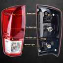 Tail Light Rear Lamp Compatible With 2016-2023 Toyota Tacoma Left Driver Side Taillight Brake Signal Assembly with Bulb # 81560-04170
