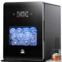 2" Ice Ball Maker - 4 Ice Spheres in 35min, 144pcs/Day, Sphere Ice Maker with Automatic Water Fill, LED Quiet Panel, Self-Cleaning Clear Ice Maker for Cocktails Whiskey Bourborn, Bar, Home