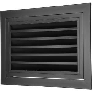 PATIKIL 10" x 16" Aluminum Gable Vent, 1Pcs Return Grille Gable Louver Air Vent with Screen Mesh Filter Removable Door for Sidewall Wall Ceiling Floor Attic Shed HVAC System, Black
