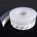 TAROSE Weather Stripping, Silicone Door Seal Strip Door, Window, Transparent 16 Feet Long (Width 25mm) (Lucent)